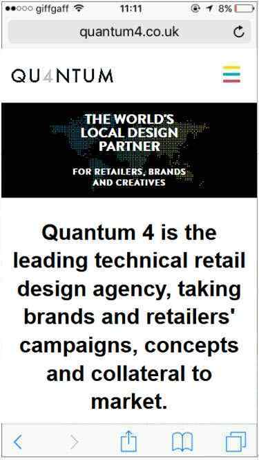 Quantum4 Responsive Website Design Example